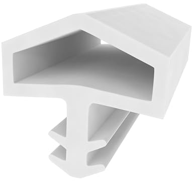 Holzzargendichtung für Zimmertüren und Haustüren - Weiß - 5 Meter - Türdichtung - Dichtprofil - Gummidichtung - Zugluftschutz