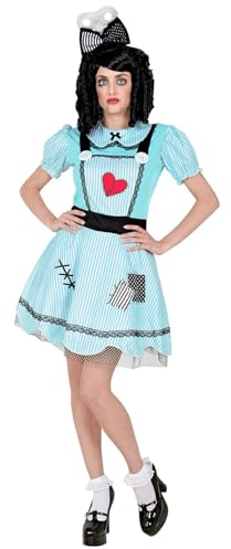 W WIDMANN MILANO Party Fashion - Kostüm Puppe, Kleid, Haarschleife, Killerpuppe, Fasching