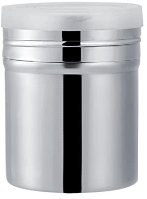 Pulverstreuer, gleichmäßig bestreutes Pulver Puderzuckerstreuer aus Edelstahl zum Schütteln von Schokolade auf Cappuccino zum Streuen von Puderzucker auf Kuchen(klein)