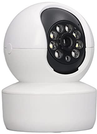 Septpenta Innenüberwachungskamera, 2 Wege Sprachkommunikations Haustierkamera, WiFi Kamera mit 1080P Smart Ptz, 3 Arten von Arbeitslichtern für Hunde/Babyphone/ältere Menschen