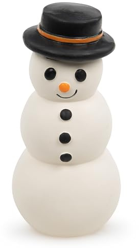 Petface Santos Bonhomme de Neige Jouet de Noël en Latex pour Chien avec couineur intégré