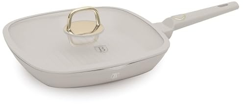 Berlinger Haus Sartén parrilla con revestimiento de titanio y tapa 28 cm Sahara Collection | Eficiencia energética y elegante