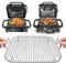 Stainless Steel Woodfire Outdoor Indoor Woodfire Grill Stand for Ninja OG701 OG751 Woodfire 7 IN 1 Grill & Smoker and other Wood fire Electric Air Fryer Accessories, Dishwasher Safe