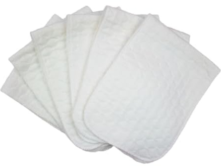 TOYANDONA 10pcs Three-Layer Eco Cotton Diapers Washable Diaper Change Pads Breathable Soft Cotton for Newborns and Portable Reusable Changing Mat