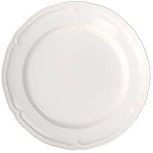 Villeroy & Boch – Manoir Plato Llano 26 cm Blanco, Apto para Lavavajillas, Apto para Microondas, Plato Ceramica, Vajilla, Plato Porcelana, Premium Porcelain
