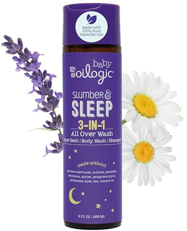 Slumber & Sleep Bain à vapeur d'huiles essentielles pour bébé et enfant 255 g Oilogic