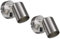 ledscom.de 2 pièces Applique WAIKA, interrupteur, inox mat, ronde, 1x GU10 max. 60W