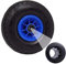 TRUTZHOLM Sackkarrenrad aus 4-lagigem Gewebe (4PR) 260x85 mm 3.00-4 mit Blauer Kunststofffelge und zentrierter 75 mm Nabe