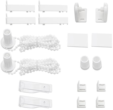 VGOL 2 set rullgardinsfästen 17 mm rullgardin beslag kit rullgardin klämhållare fönsterrullgardin reparationssats för hem kontor hotellskolor
