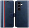 OCASE for Samsung Galaxy S24 FE Case, Premium PU Leather Wallet Phone Case with [RFID Blocking][Card Holder][Shockproof TPU Inner Shell] Flip Cover for Galaxy S24fe 5G 2024, Spliced Blue