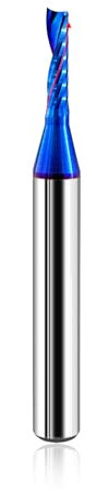 BGTEC CNC Fräser Bits, Upcut Fräser einschneidige Spirale 3MM Schneiddurchmesser, O-Helix 12MM Schnitthöhe Gravieren Schneiden Schlitzen Fräsen für Holz, Kunststoff, Acryl, MDF und PVC