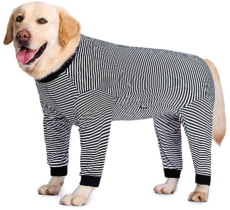 Axcimond Dog Recovery Suit Long Sleeve Dog Onesie with Zipper Dog Bodysuit After Surgery Dog Surgical Suit Post Spay/Neuter Wounds Protector Female/Male Dogs Medical Pet Shirt Dog Cone Alternative