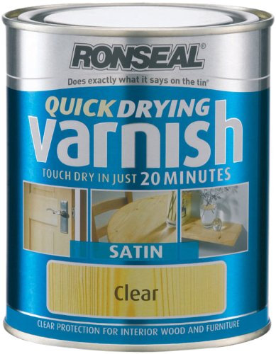 Ronseal QDVSCL750 750ml Quick Dry Varnish Clear - Satin