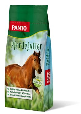 PANTO Pferdefutter Zucht- und Fohlenmüsli mit Wisan-Lein 20 kg – verdauungsförderndes Kraftfutter mit Omega-3 Fettsäuren, funktionales Pferdefutter für die Zucht & Fohlen