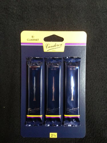 VANDOREN Reeds Clarinet Bb 2.5 Traditional (3 Pack)