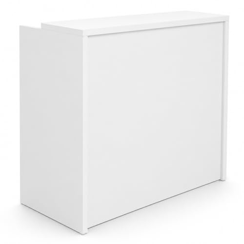 Genérico OFILIKE. Mostrador Compact. Mostrador de Recepción para Oficina. Fácil Montaje. (Blanco) (120cm Ancho)