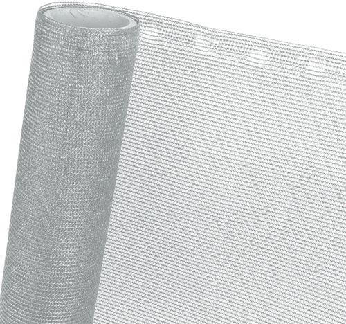 HaGa Schattiernetz 0,9m Breite mit 85% Schattierwirkung in Silbergrau – Hitze- & Sonnenschutz für Pflanzen – Balkon Sichtschutz & Terrassen Sonnensegel – Wetterfest & Temperaturbeständig (Meterware)