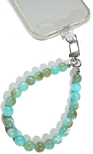 AMAYO - Handykette Universal, Handyanhänger, Handy Perlen Schlüsselband, Handschlaufe, Handygurt, Armband, Handyband, kompatibel mit jedem Handy, Smartphone und Handy Hülle (Mixed Marmor)
