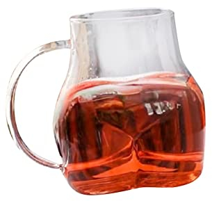 Duiaynke Vasos de cerveza de vidrio resistentes a la rotura, vasos de cerveza artesanales, cerveza con asa, vasos de cerveza clásicos (mango transparente)