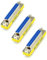 RHINORO Pack of 3, DB25 Gender Changer, 25-Pin Female to Female Adapter Coupler Connector Adapter, Metal Housing with Yellow Accent
