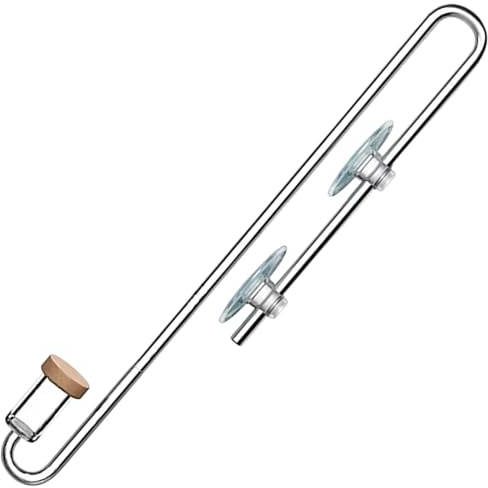 gsgfuis Diffuseur de CO2 d'aquarium - Diffuseur de CO2 suspendu - En acrylique - Vaporisateur fin pour plantes d'aquarium - Taille S
