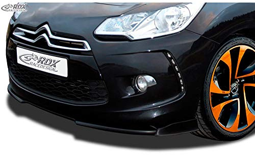 Spoiler avant Vario-X compatible avec Citroën DS3 2009-2016 (PU), Noir
