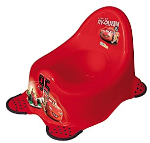 keeeper Cars Babytopf, Ab ca. 18 Monate bis ca. 3 Jahre, Anti-Rutsch-Funktion, Adam, Rot