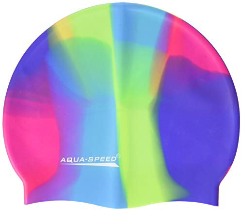 Aqua-Speed Herren Bunt Silicone s Multicolor Badekappe, Mix, Einheitsgröße