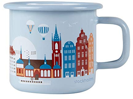 Muurla Enamel Mug Stockholm Tukholma 2019 3,7 dl