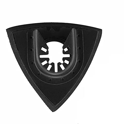 4 almohadillas de lijado multiherramienta de 80 mm, accesorios para fijar almohadillas, cuchillas multiherramienta como accesorios oscilantes para pegar papel de lija pulido de plástico de madera