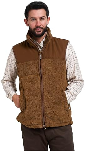 Jack PYKE Sherpa fleece-väst, Camel, XXL