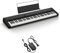 Casio Casiotone CT-S1-76BK Piano-Keyboard mit 76 anschlagdynamischen Tasten, 61 Sounds, schwarz