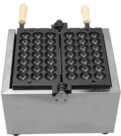 Gofrera de Burbujas de 1500 W con Temporizador y Control de Temperatura, Revestimiento Antiadherente para Panaderías, Cafeterías, Restaurantes (Enchufe europeo 220V)