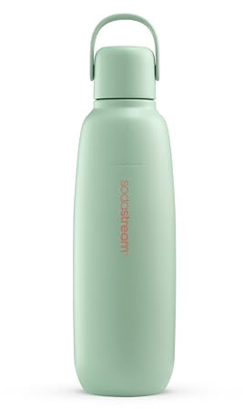 sodastream Fizz & Go Cool - All Metal Bottle (Mint) Carbonating Bottle Capacity, 0.9L