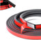 Universal Car Door Seal, B-Shape Automotive Self Adhesive Rubber Seal Strip Weather Stripping for SUV Sedan MPV and Most Models Door Window Soundproof Noise Insulation Sealing