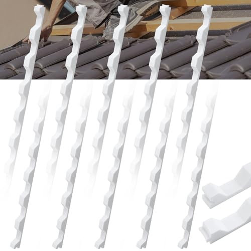 10 Pcs 3ft Octagonal Foam Closure Strips for Metal Roofing Weatherproof Absorbing White Strips Seals Gaps in Corrugated and R Panel Roofs for Spring Summer Roof Maintenance Repair Hurricane Protection