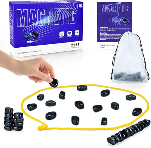 Magnetic Game,Logic Training Board Game for Kids,Magnetic Chesss Set with 20 Pieces Chess, For Birthdays And Family Gatherings
