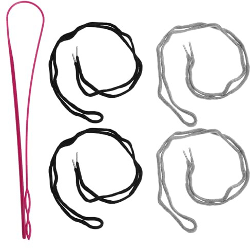 STOBAZA Kit de Reemplazo de Cuerda para Sudaderas con Capucha y Joggers Herramienta Antideslizante para Pasar Cordones Pantalones Chaquetas y Shorts Compatible con Cuerdas para Ropa