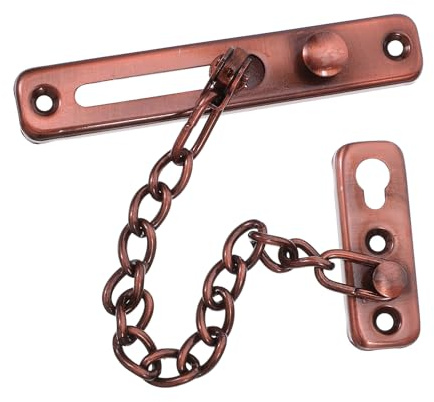 BUGUUYO Lucchetti Antifurto a Catena in Acciaio Inossidabile 2 Pezzi, Serrature di Sicurezza per Porte Interne, Protezione Antifurto per Appartamenti e Hotel, Catene Porta Resistenti