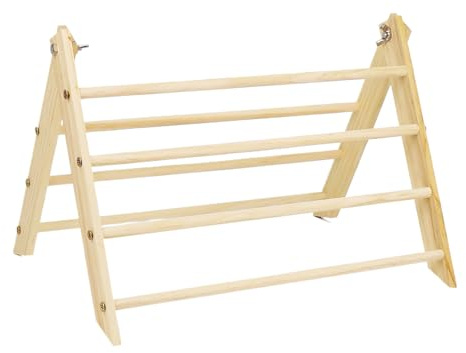 para Gallinas | Estructura de Madera Triangular Ahorradora de Espacio,Barra Percha para Aves de Corral | para Gallinas Pollos Aves Medianas Grandes Gallinero Corral