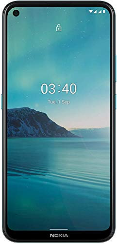 Nokia 3.4 Smartphone mit 6,39 Zoll HD+ Display, Qualcomm Snapdragon 460, 2 Tage Akkulaufzeit, Porträt- und Nachtmodus, 5MP ultraweite Kamera, robustes Design, Family Link und Android One, Fjord