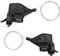 CYSKY 3x7 Bike Gear Shifters Set 21 Speed Mountain Bike Shifter Lever Bike Shifters Set Cycling Shifters 1 Pair Left Right Shifter with Cables for MTB Folding Bike Road Bike