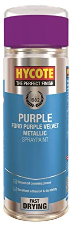 Hycote Spray Paint Purple Velvet (Metallic) 400ml (Pack of 12)