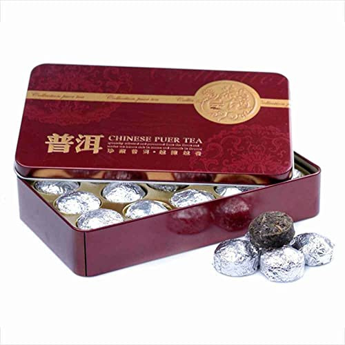 Mini Shen Puerh Emballage en feuille d'étain argenté Tuocha Thé Puer cru 75g