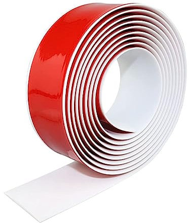2M Laminate Flooring Threshold Transition Strip,PVC Door Bars for Doorways,Self Adhesive Vinyl Floor Edge Trim,Tile to Laminate Beading,Floor Joining Strip Gap Covering(4cm,White)