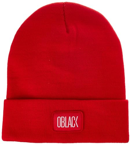 Oblack Berretto per Uomo e Donna Invernale Beanie - Cappello Unisex (Red)