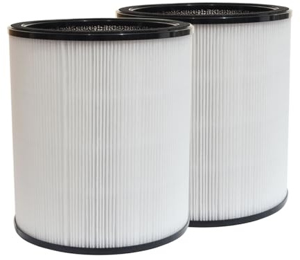 PUREBURG Ersatzfilter kompatibel mit Coway AP-0623B Airmega AIM Luftreiniger,2 Stück H13, 3-stufige Filtration,Aktivkohle