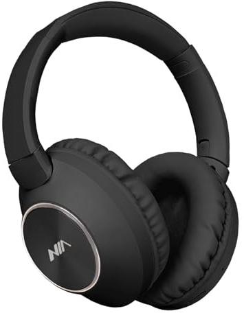 XuanGui Over Ear Bluetooth Headphones, 20H Playtime Wireless Stereo Foldable Headphones with Built-in Mic, FM Radio, Micro SD/TF, for Home/Travel/Cellphone (Black)