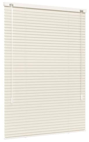 Jalousiescout Lightless Jalousie Aluminiumjalousie, Verdunkelungsrollo, Innovative Verdunkelungstechnik, Sichtschutz, ohne Bohren, 100 x 130 cm (BxH), Beige matt