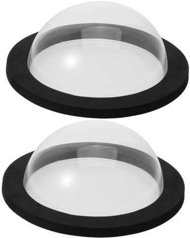 BCOATH 2 Piezas Cubierta Flotante para Estanque Bola de cúpula de Peces para Estanque de jardín Accesorios para peceras Cubierta acrílica para observar Peces Suministros para estanques